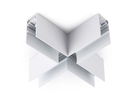 Коннектор X-образный для накладного шинопровода Magnetic GL3375 WH белый 170*170*53.7