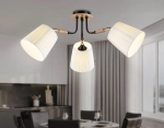 Светильник потолочный TR4731/3 BK/LWD черный/светлое дерево E27/3 max 40W D610*270