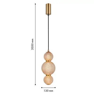 Подвес Kiran 4612-1P, LED*7W, 910LM, 3000K. ТМ F-Promo