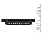 Трековый светильник Arte Lamp FLASH A4575PL-1BK, 1хLED