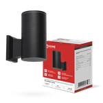 Светильник НБУ ЦИЛИНДР-1хA60-BL IP54 уличный настен. односторон. алюм. черн. IN HOME 4690612059327