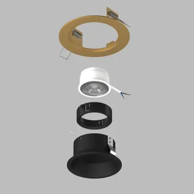 D61307BMOD Светильник DOMINO ROUND под LED модуль/лампу МR16 (214613+214607+214007)