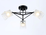 Светильник подвесной TR303072/3 BK/CH/FR черный/хром/белый матовый E27/3 max 40W D560*250