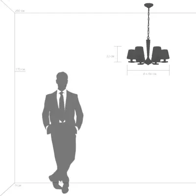 707061 Люстра PERLA 6х40W E14 Lightstar