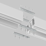 Комплект прямых соединителей для демпферного шинопровода, 4 шт, TRA034D-C-42S. TM Maytoni