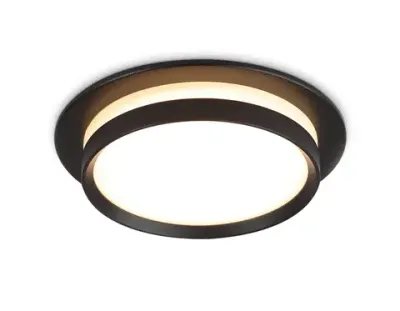 Светильник встраиваемый TN5215 BK черный GX53 max 15W D105*40