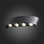 SL089.401.08 Светильник уличный настенный ST-Luce Черный кварцевый LED 8*1W 4000K