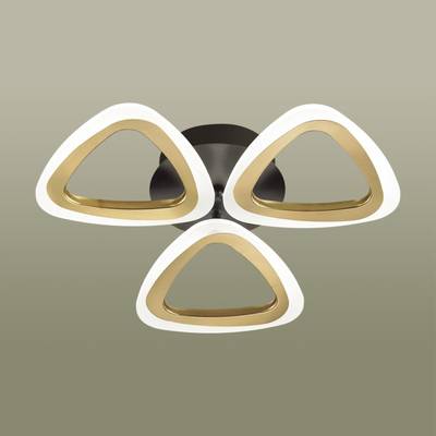 4571/42CL LEDIO LN21 017 черный, золотой Люстра потолочная диммир. с ДУ + LampSmart LED 42W 3000-6000К 2270Лм 220V RHEA