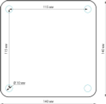 Ландшафтный светильник IP54 1550 TECHNO черный