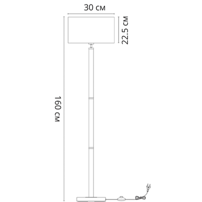 Торшер Arte Lamp ROBERT A5029PN-1SS, 1хE27