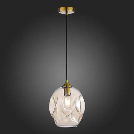 SL1188.313.01 Подвес ST-Luce Латунь/Коньячный E27 1*60W
