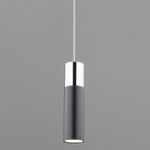 LED светильник подвесной в стиле лофт 50135/1 LED хром/черный
