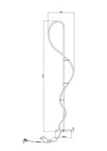 Торшер Arte Lamp KLIMT A2850PN-35BK, 1хLED