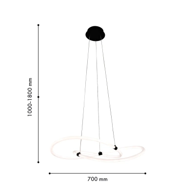 Подвесная люстра Vendel 4471-3P, LED*36W, 4000LM, 3000-6500K. ТМ F-Promo