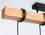 Подвесной светильник в стиле лофт TR8183/5 BK/LW черный/светлое дерево E27*5 max 40W 800*50*420