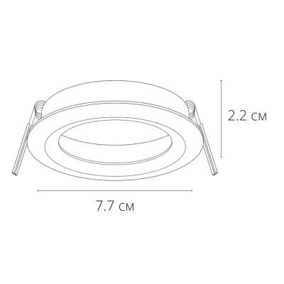 Точечный встраиваемый светильник Arte Lamp MIRA A2861PL-1BK, GU10