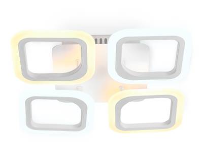 Потолочный светодиодный светильник с пультом FA4371/4 WH белый 4200K/3000K+6400K/6400K+3000K 45W 345*345*75 (ПДУ ИК)