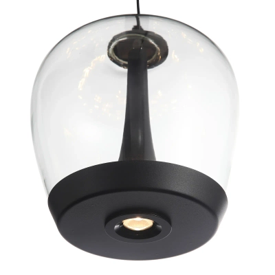 SL6014.423.01 Светильник подвесной ST-Luce Черный/Прозрачный, Черный LED 1*17W 3000K