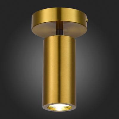 SL1215.402.01 Светильник потолочный ST-Luce Черный, Латунь/Латунь GU10 1*5W 4000K