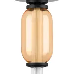 737527 Люстра EMISFERO 8W LED 250LM G ЧЕРНЫЙ/ПРОЗРАЧНЫЙ+ЯНТАРЬ 3000K Lightstar