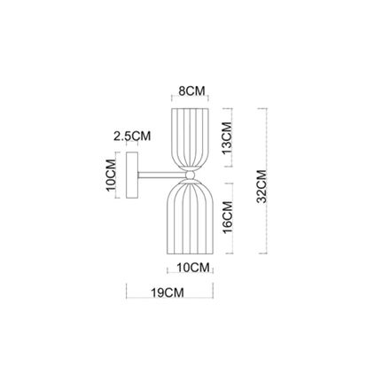 Бра Arte Lamp CHARM A1623AP-2GO, 2хE14