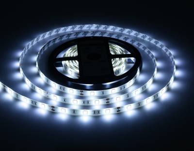 Светодиодная лента GS1903 5050 30Led/ 7.2W m/ 12V IP65 6500K/ 5000*10*2.87mm/ кратность резки 100mm (2 конт.)