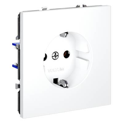 VLS040102 Розетка встраиваемая VOLTUM S70 с заземлением 16А, (белый матовый) (ТМ Maytoni)