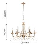 Подвесная люстра Plini 2591-7P, 7*E14*40W. ТМ F-Promo