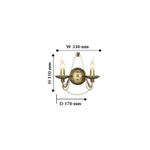 Бра Chateau 2163-2W, 2*E14*40W. ТМ F-Promo