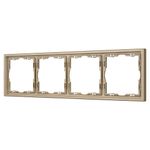 Рамка пластиковая FRM-NOBE-SFPL-4-GD (Arlight, -)