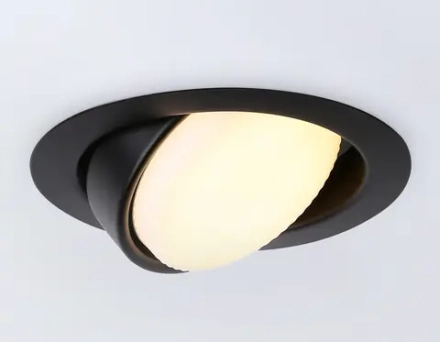 Светильник встраиваемый G10123 BK черный GX53 max 12W D120*48