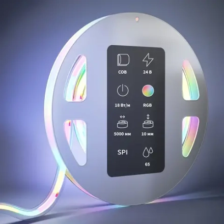Светодиодная лента 24В COB 18Вт/м 5м IP65 Адресная (SPI) Цветная (RGB) 201251. TM Maytoni
