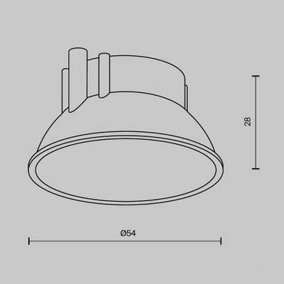 Декоративная рамка-отражатель для светильников серии Alfa LED белый, Ring8-10W-RD-W. TM Maytoni