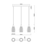 Подвесной светильник Arte Lamp BARRY A7951SP-3BK, 3хE14