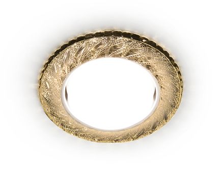 Встраиваемый точечный светильник со светодиодной лентой G303 CL/WW хром/прозрачный GX53+3W(LED WARM)