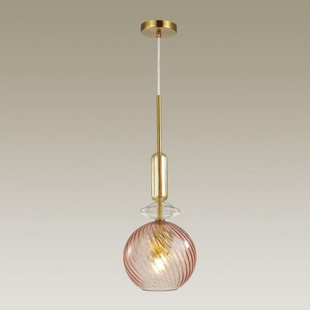 4862/1 PENDANT ODL21 373 розовый/золото Подвес E27 1*60W BELLA