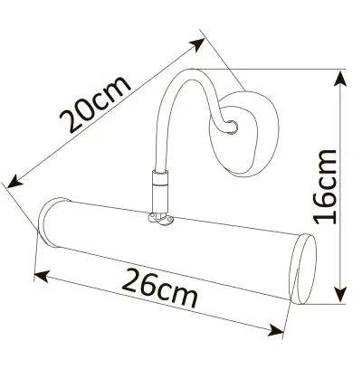 Подсветка для картин Arte Lamp PICTURE LIGHTS BASIC A5023AP-1AB, 1хE14