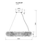 Подвесная люстра Gemma FL1156-8P, LED