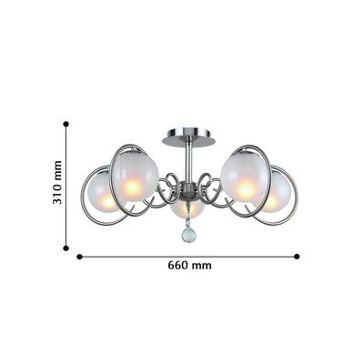 Потолочный светильник Fabbio 2349-5U, 5*E14*40W. ТМ F-Promo
