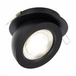 ST654.438.10 Св-к встр. Черный LED 1*10W 3000K 850Lm Ra&gt;90 38° IP20 D109xH60 180-240V
