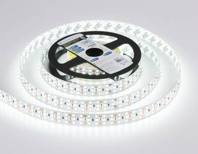 Светодиодная лента трехрядная GS3903 2835 324Led/ 26W m/ 24V IP20 6500K/ 5000*18*1.2mm/ кратность резки 18.5mm (2 конт.)