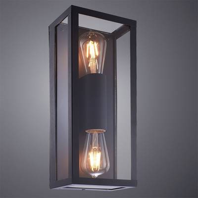 Уличный настенный светильник Arte Lamp BELFAST A4569AL-2BK, 2хE27