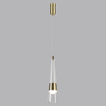 5043/12L L-VISION ODL24 435 глянц.золото/прозрачный/металл/стекло Подвес LED 12W 3000K 1334Лм LUMP