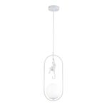 SLE115123-01 Светильник подвесной Белый/Белый E27 1*60W