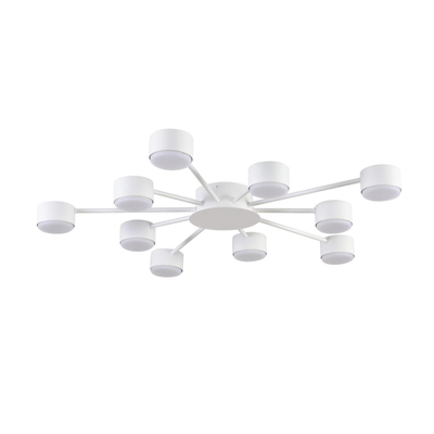 8343/10C COMFI LN26 252 белый, металл Люстра GX53 LED 10*7W 220V TORINA