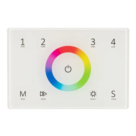 Панель Sens SMART-P83-RGB White (230V, 4 зоны, 2.4G) (Arlight, IP20 Пластик, 5 лет)