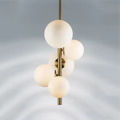 815053 Люстра CROCO 5х40W E14 ЛАТУНЬ Lightstar