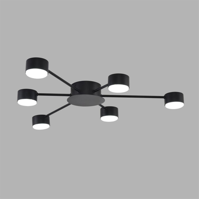 8344/6C COMFI LN26 251 черный, металл Люстра GX53 LED 6*7W 220V TORINA
