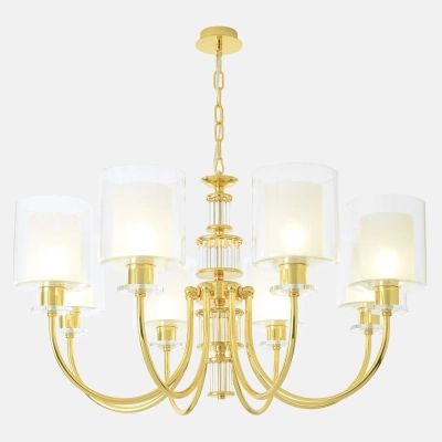 Люстра Crystal Lux ELENA SP8 GOLD 1621/308