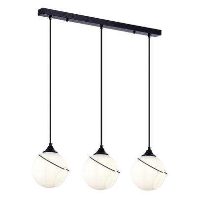 SLE103143-03 Светильник подвесной Черный/Белый E27 3*60W